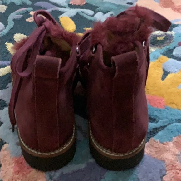 Franco Sarto Boot Highland Merlot Boot 8 M NWOB - Picture 4 of 8